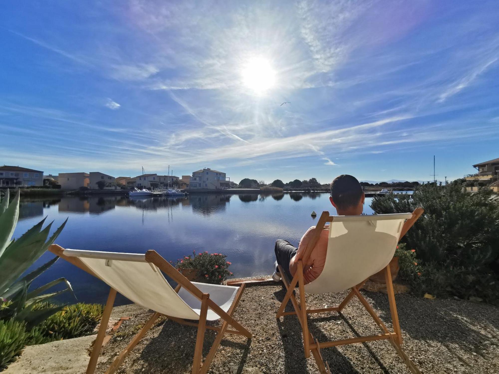 Appartement Coup De Coeur Les Pieds Dans L'Eau Le Barcares Bagian luar foto